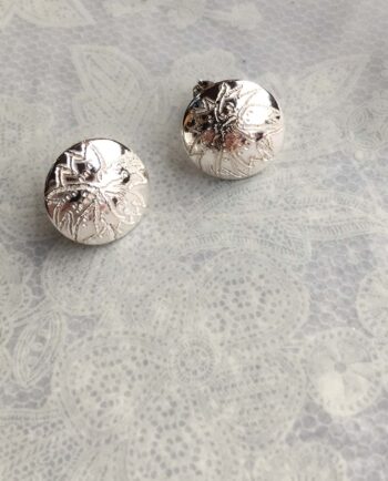 Sterling Silver Cornflower stud earrings