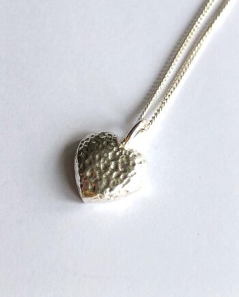 Textured heart pendant