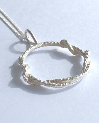 large twisted loop pendant