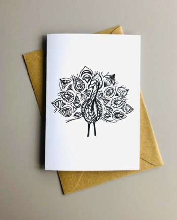 Peacock card